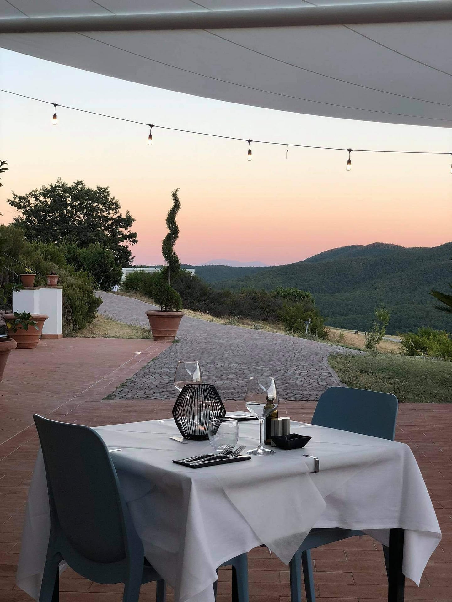 Dinner with a view at Heima Ristorante in VIN Hotel - Wine Hotel Tuscany